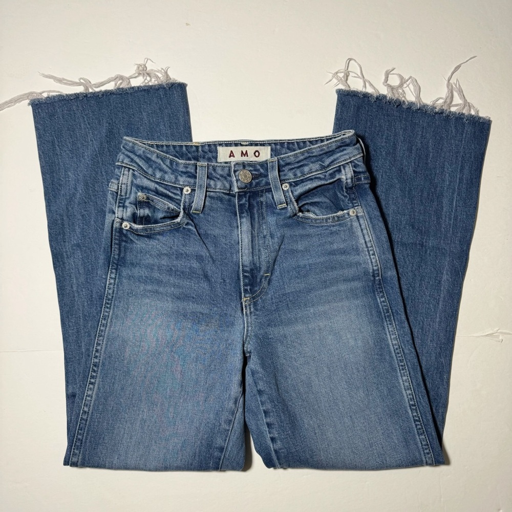 AMO High Rise Kick Jeans